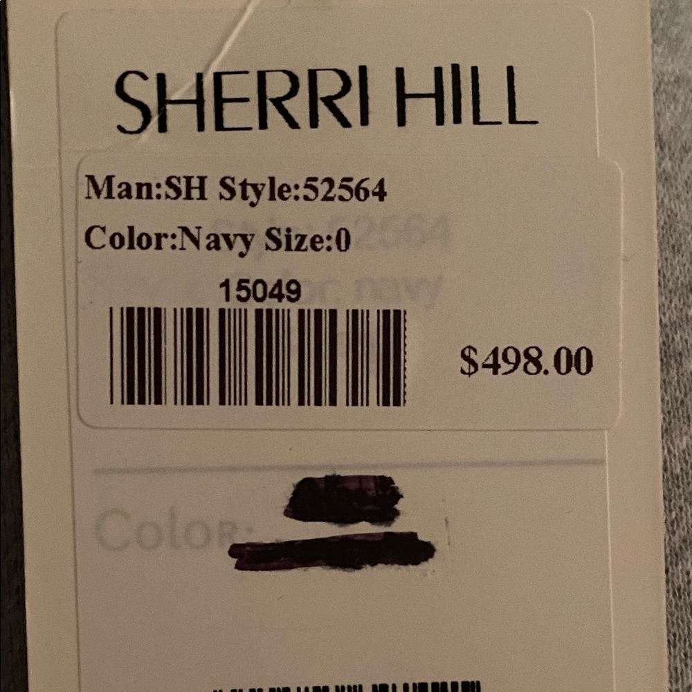blue low cut sherri hill dress!! - Picture 5 of 6